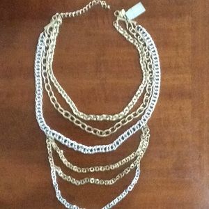 Gold/Silver Muti-Strand Necklace
